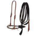 Black Basket Weave Bosal Cord Mecate Popper L92530