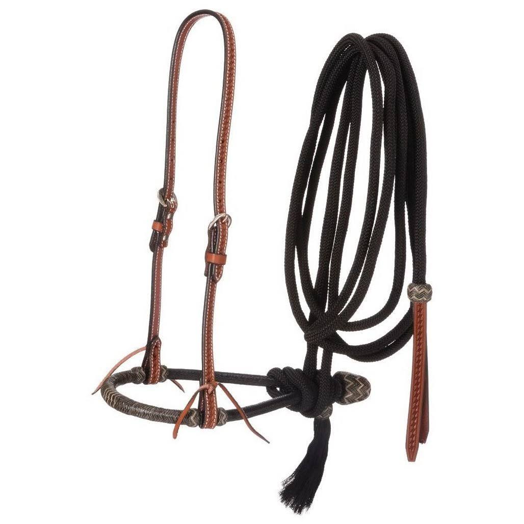 Black Basket Weave Bosal Cord Mecate Popper L92530