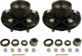 2 Sets 5 Bolt 4.5 Trailer Hub Kit 3500 lb Trailer Axle I5039