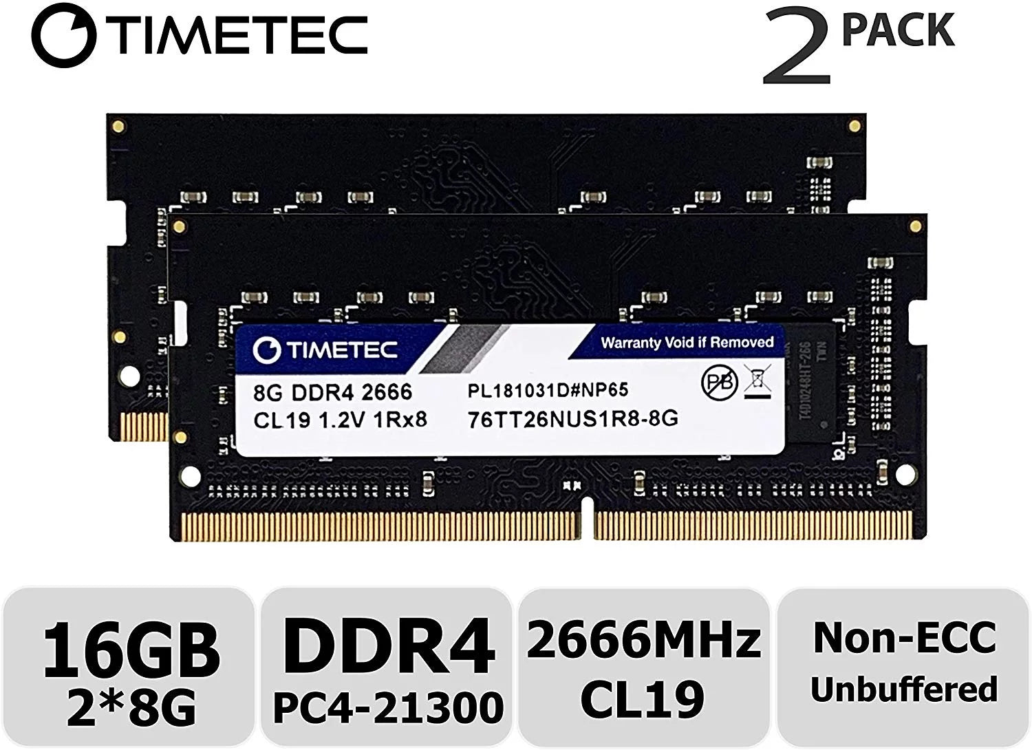 16GB KIT (2x8GB) DDR4 2666MHz SODIMM Laptop Memory RAM M11775