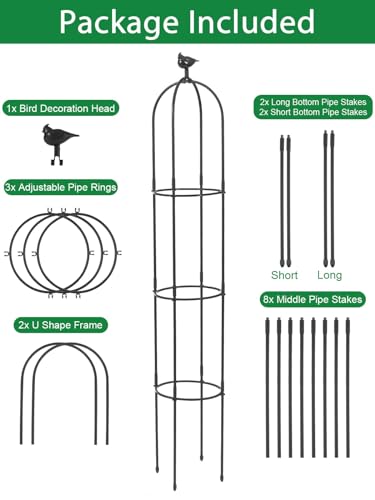 White Rustproof Metal Garden Trellis G723949