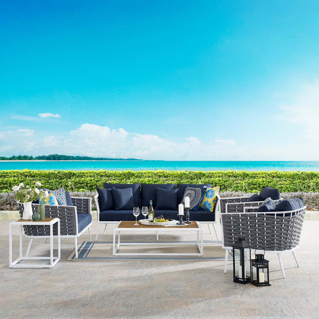 7 Piece Outdoor Patio Aluminum Sectional Sofa Set B1790