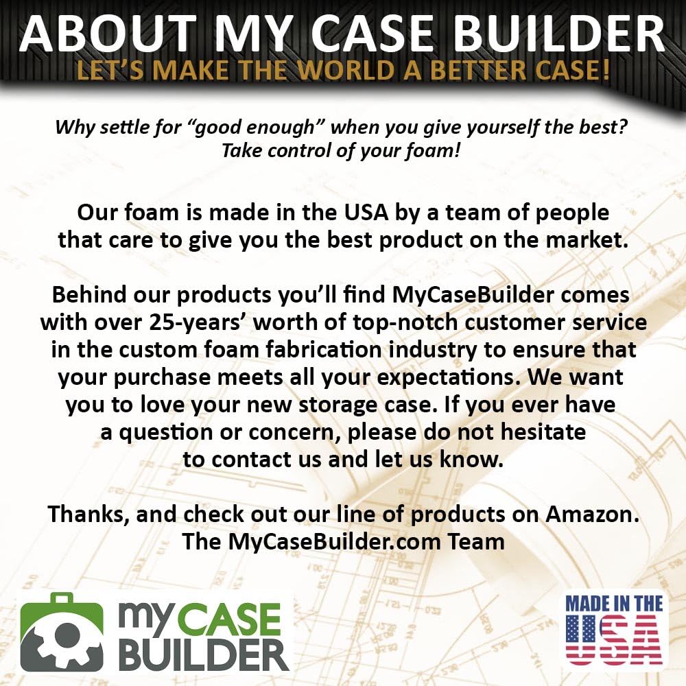 Waterproof Firearm Ammunition Case with Foam Insert F17490