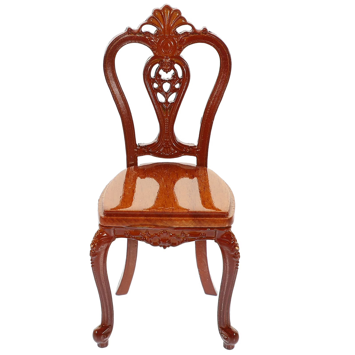 Mini Metal Wooden Chair Ornaments Dollhouse Furniture C87788