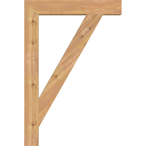 Traditional Block Smooth Bracket, Western Red Cedar I784615