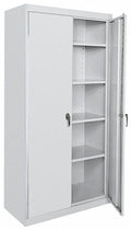 Commercial Storage Cabinet, Dove Gray, 72 in H x 46 in W x 24 in D S629276