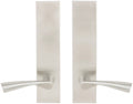 Door Lever Set with Latch, Satin Stainless L3690