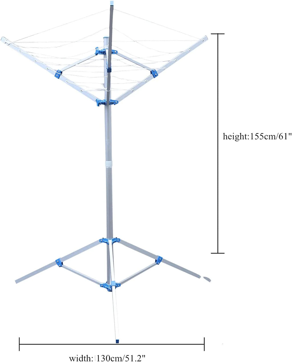 Metal Floor-Standing Foldable Clothes Drying Rack J3540