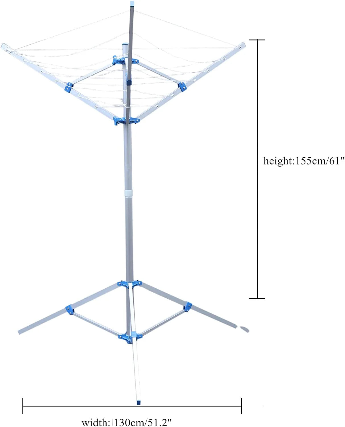Metal Floor-Standing Foldable Clothes Drying Rack J3540