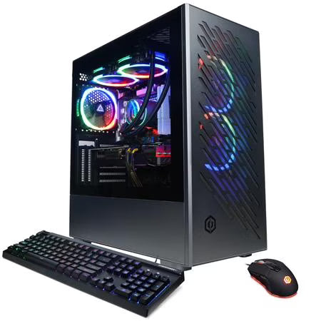 Liquid Cooled Gaming Desktop Computer, AMD Ryzen 9 7900X 4.7GHz, 64GB RAM, 2TB SSD, RTX 4070 Ti SUPER 16GB, Windows 11 Home K3016