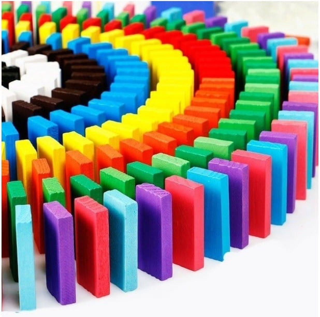 Wood Dominoes Tiles Building Blocks I4255