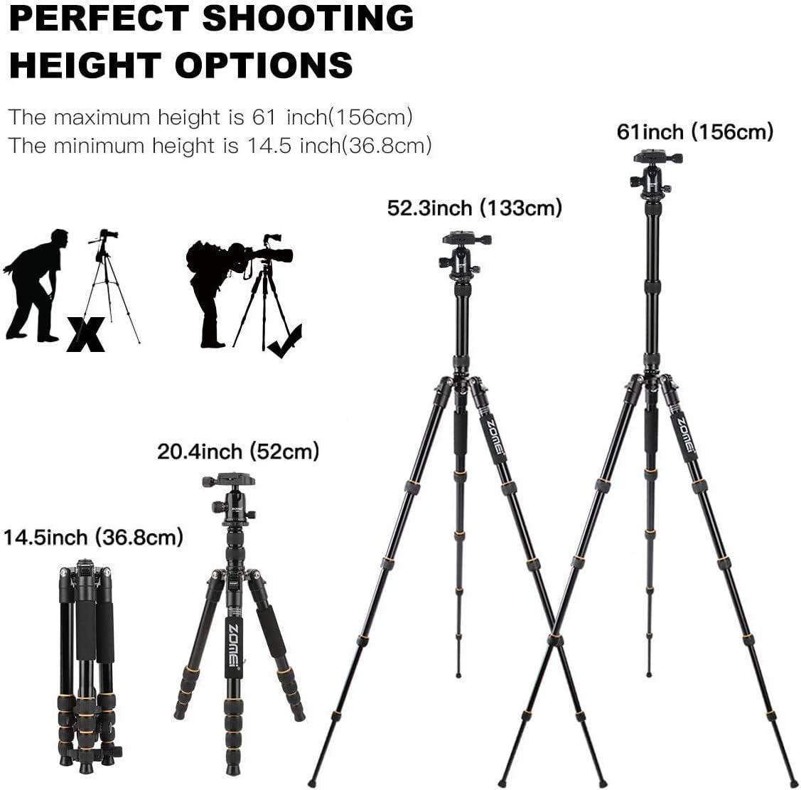 Aluminum Tripod Pack of 2 V3603