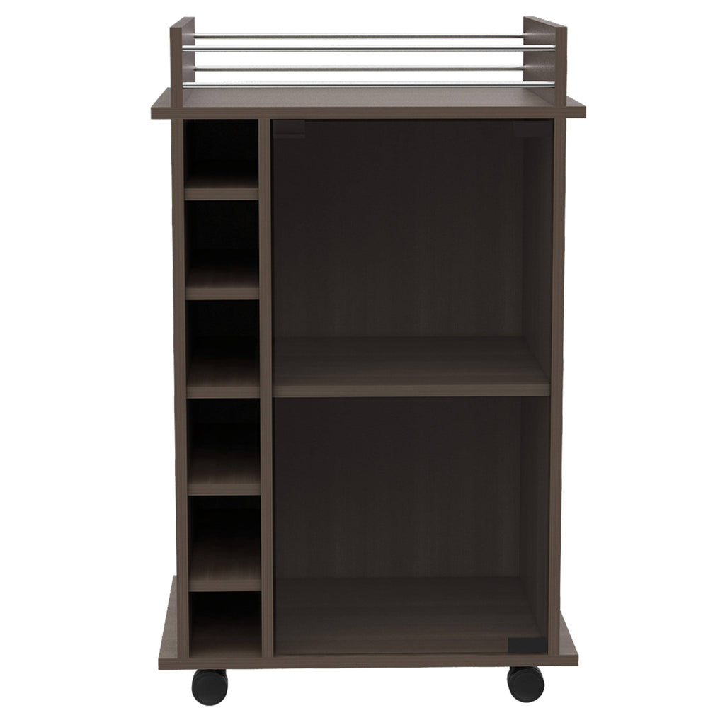 Grey Oak Bar Cart B319150
