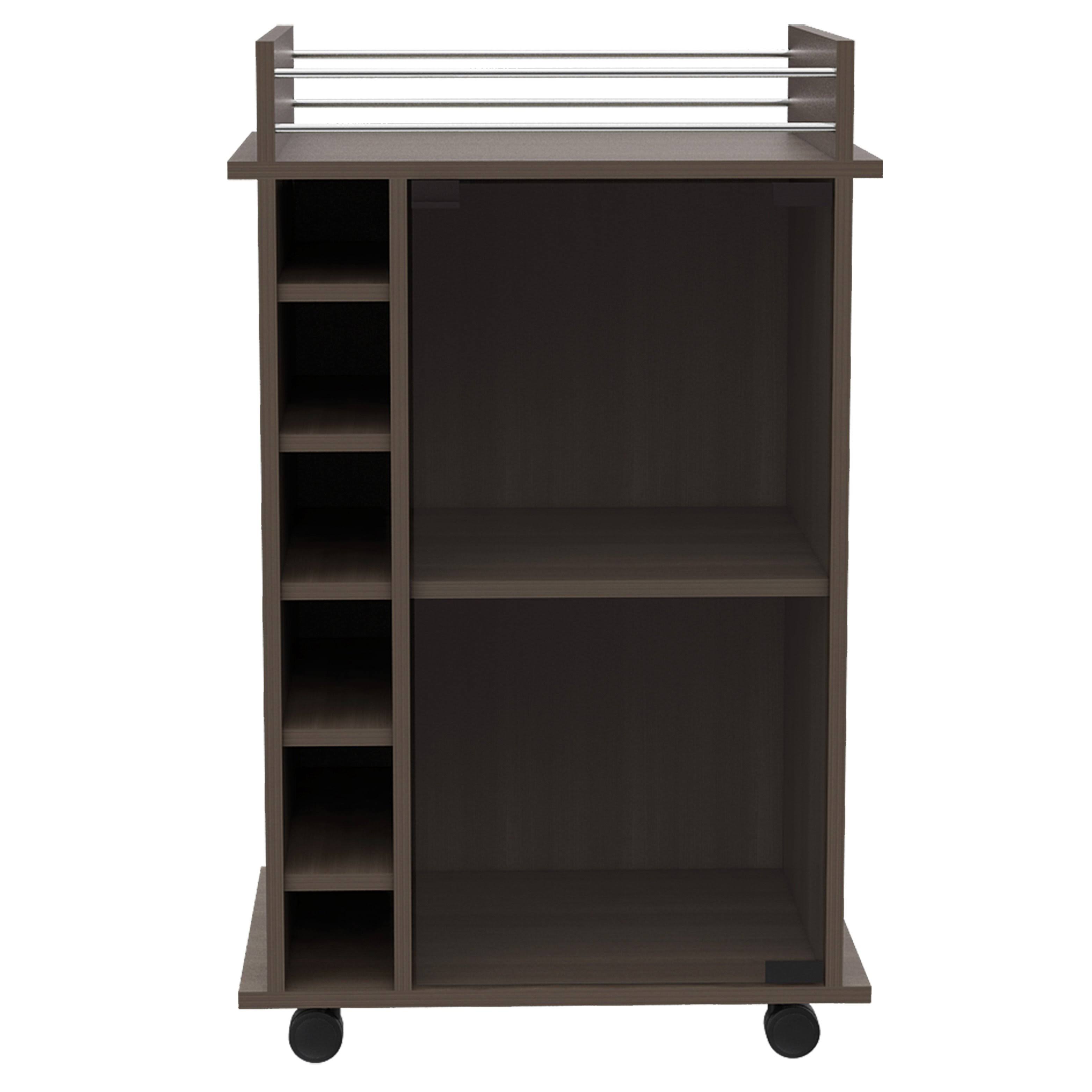 Grey Oak Bar Cart B319150