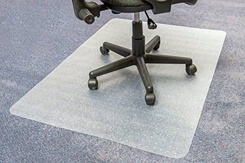 Clear Rectangular Polymer Chairmat for Carpets Up to 3/8 inch Thick, 48 inch x 60 inch T879