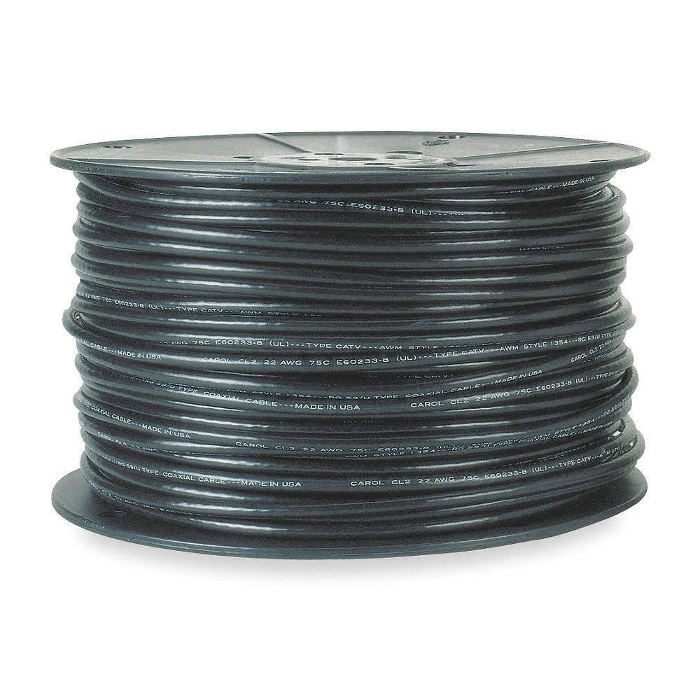 Coaxial Cable, RG-58/U, 50 Ohms, Black O576602
