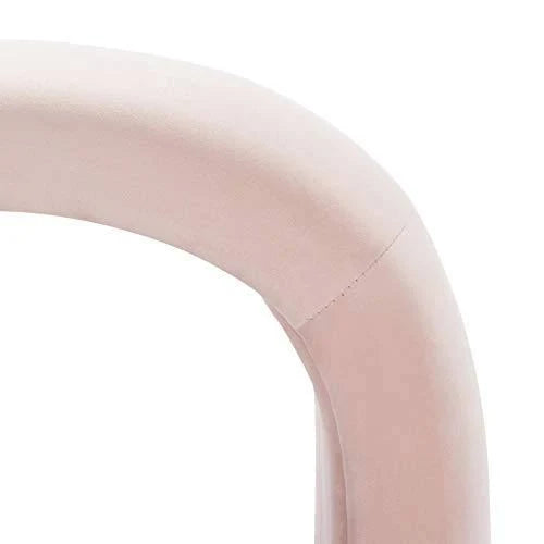 Light Pink Velvet Ottoman V2392