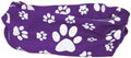 Reflective Purple Paw & Bone Print Dog Scarf Collar Bandana V338
