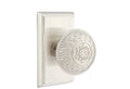 Satin Nickel Passage Knob with Rectangular Rose H3076