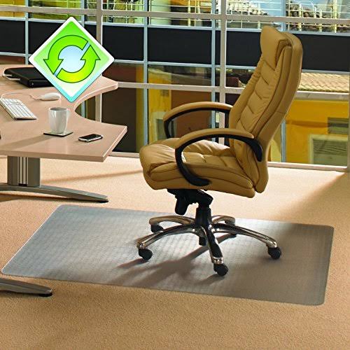 Clear Rectangular Polymer Chairmat for Carpets Up to 3/8 inch Thick, 48 inch x 60 inch T879