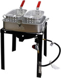 18 QT Dual 2 Basket Propane Deep Fryer A1084