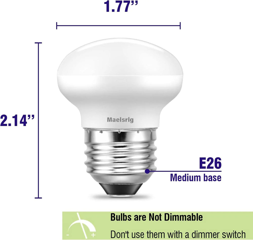 R14 LED Bulb, 3W 300 Lumens, 2700K Soft White, E26 Base, Pack of 6 N8984