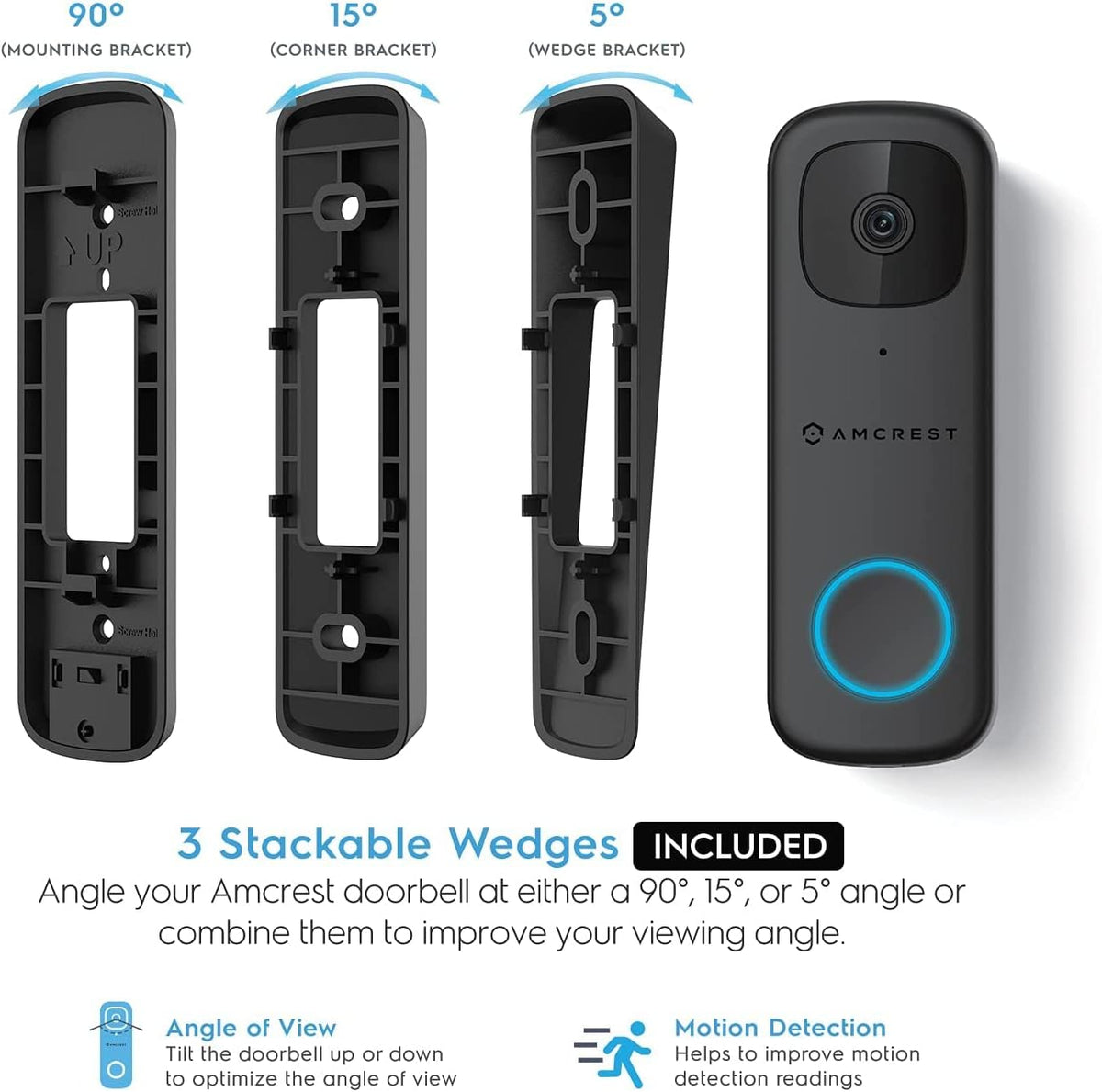 4MP Video Doorbell Camera with 2-Way Audio and Micro SD Card B4185