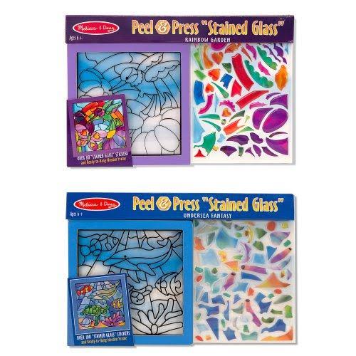Stained Glass Made Easy Activity Kits Set: Ocean and Safari Z5126
