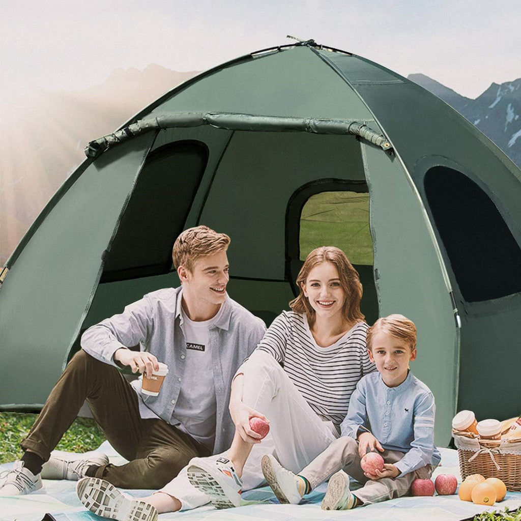 2-Person Waterproof Camping Tent Cot with Carry Bag Z707999