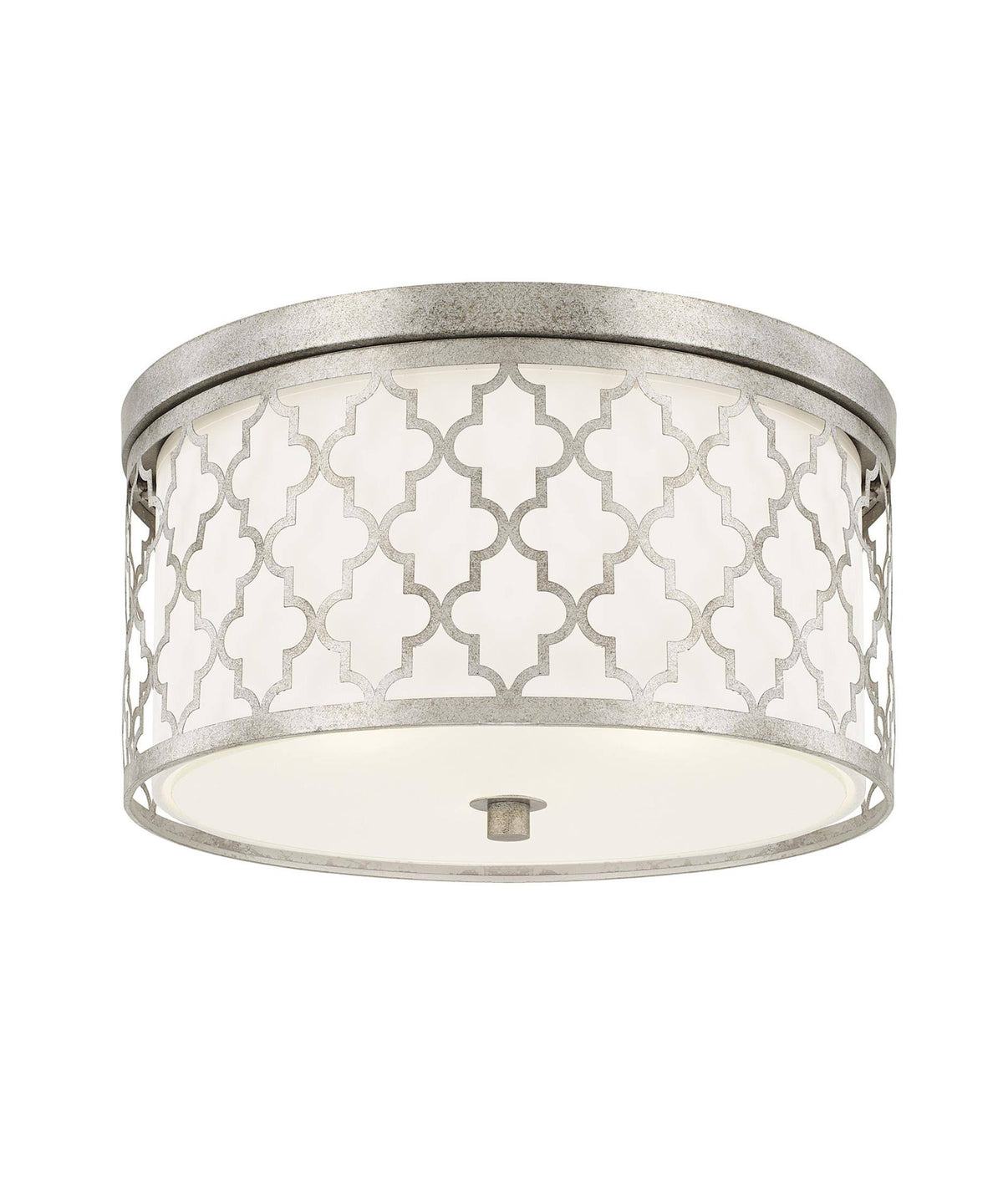 Antique Silver 3-Light Flush Mount R7699