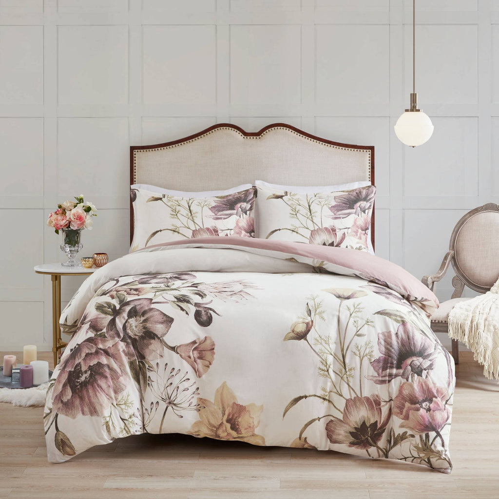 3 Piece Cotton Printed Duvet Cover Set King H849603