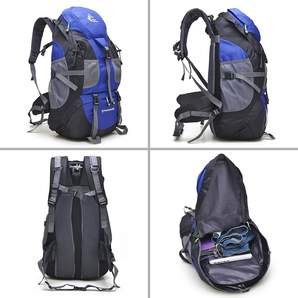 50L Water Resistant Hiking Backpack F561
