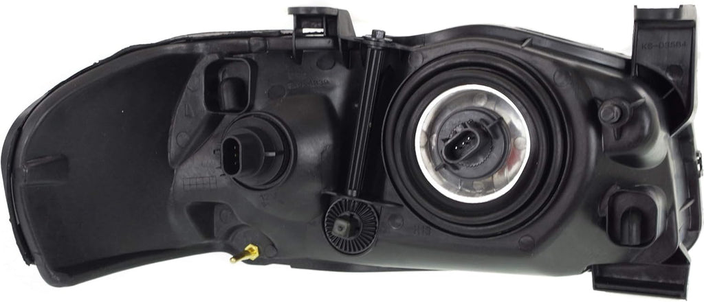 Headlight Assembly Compatible with 2004-2006 Nissan Sentra Halogen Black Driver Side Pack of 2 T24350