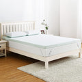 3 Inch Green Tea Memory Foam Mattress Topper with Zippered Bamboo Cover J377