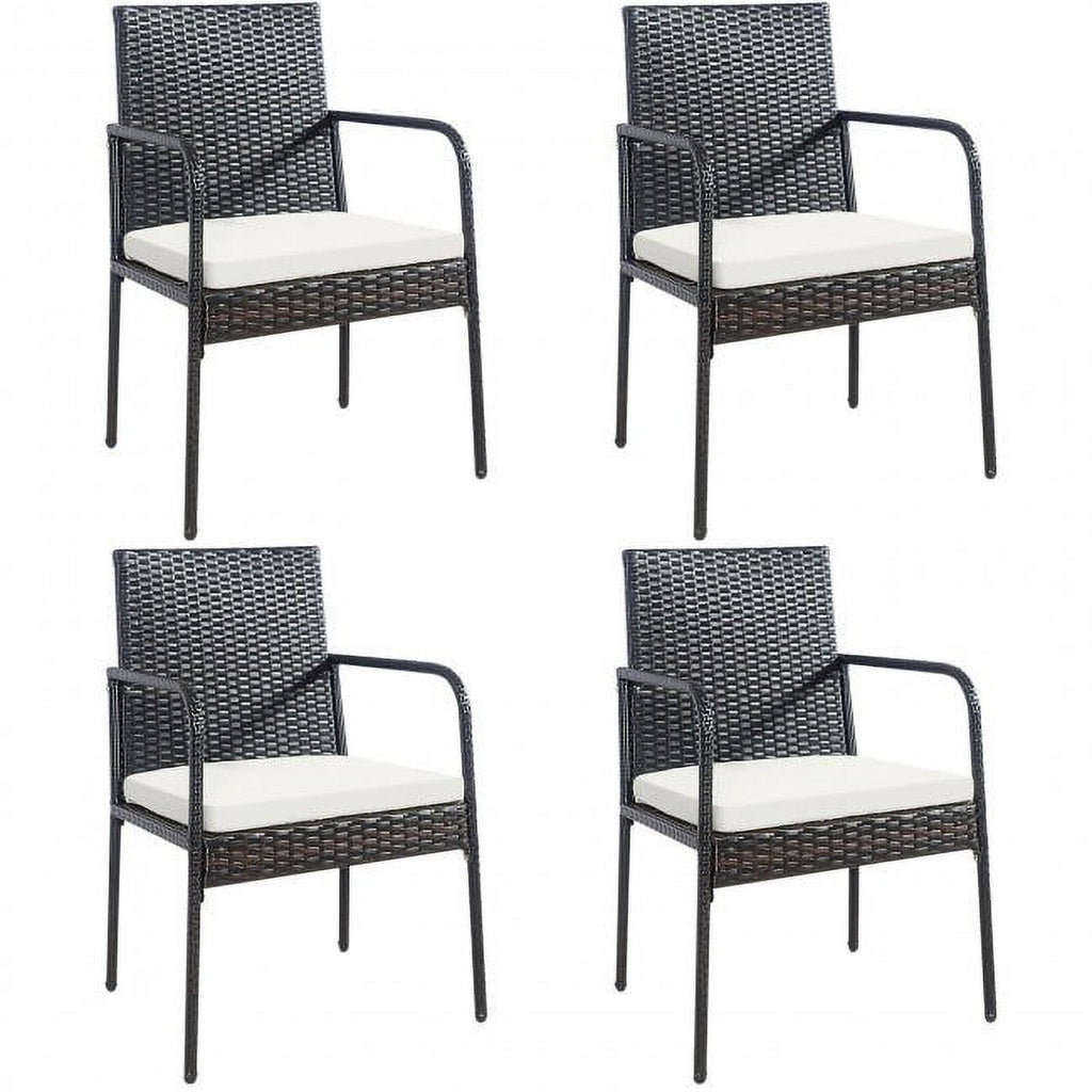 Outdoor Wicker Rattan Dining Set 4 Pieces K6780