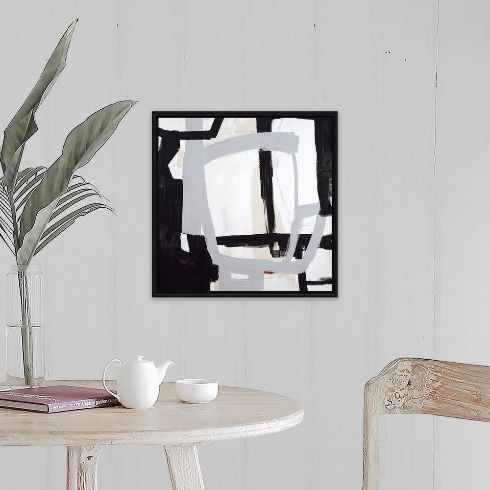 Black Float Frame Canvas Art - 20 x 20 D7942