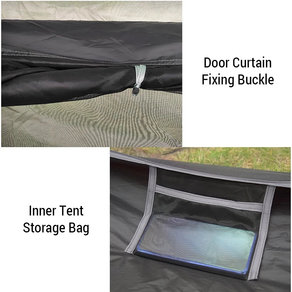Windproof Waterproof Backpacking Tent for 1/2 Person Double Layer U5428