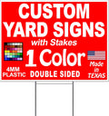 12x18" Double Sided Yard Signs with Metal Ground Stakes W117433