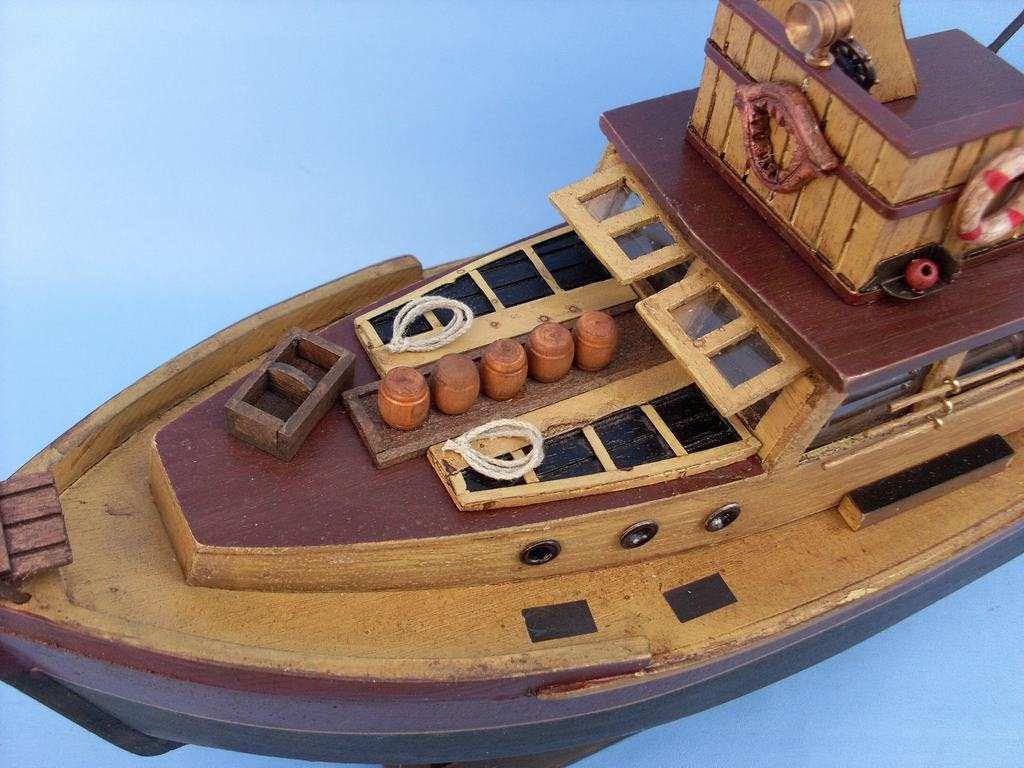 Wood Model Boat Nautical Decoration G6705