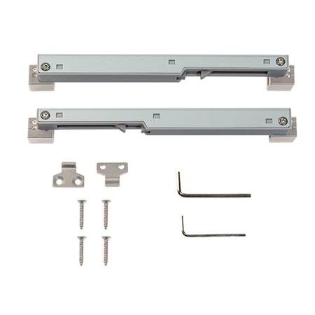 Satin Nickel Top Mount Barn Door Kit Z72009