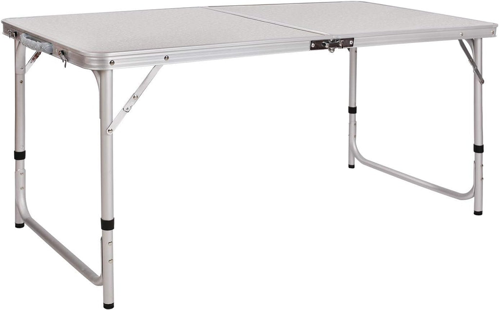 47x24 Folding Camping Table, Aluminum Ultralight Height Adjustable W829710