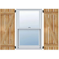 Rough Sawn Western Red Cedar Board-n-Batten Shutters Q41680