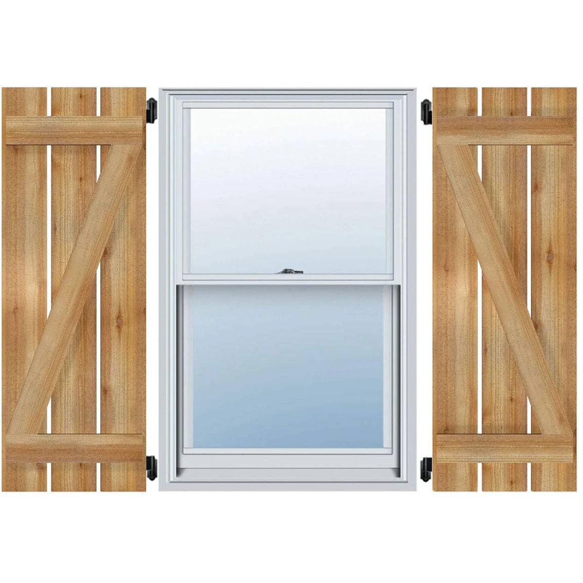 Rough Sawn Western Red Cedar Board-n-Batten Shutters Q41680