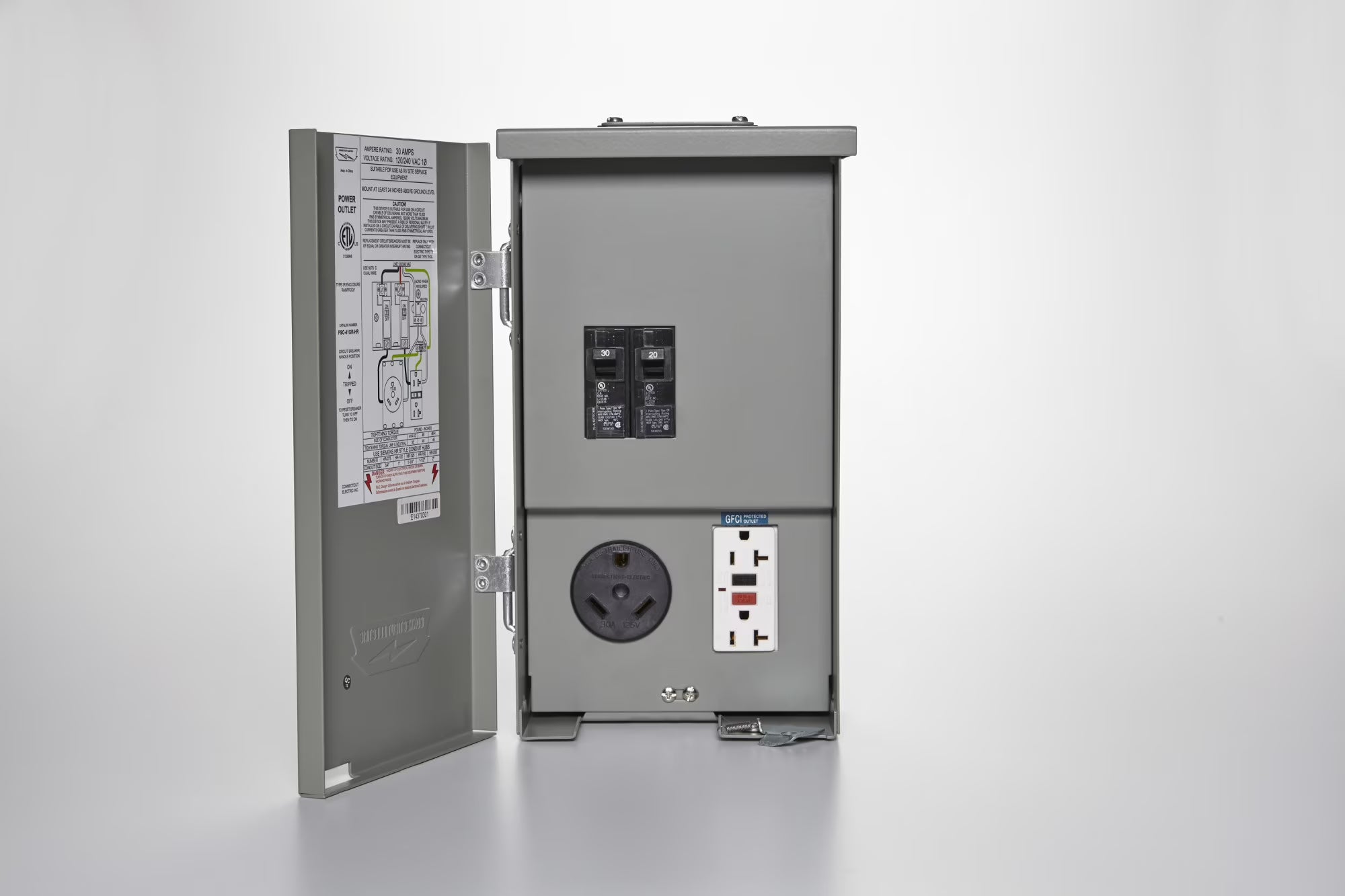 Outdoor Power Outlet, 120V, 30A Q70148