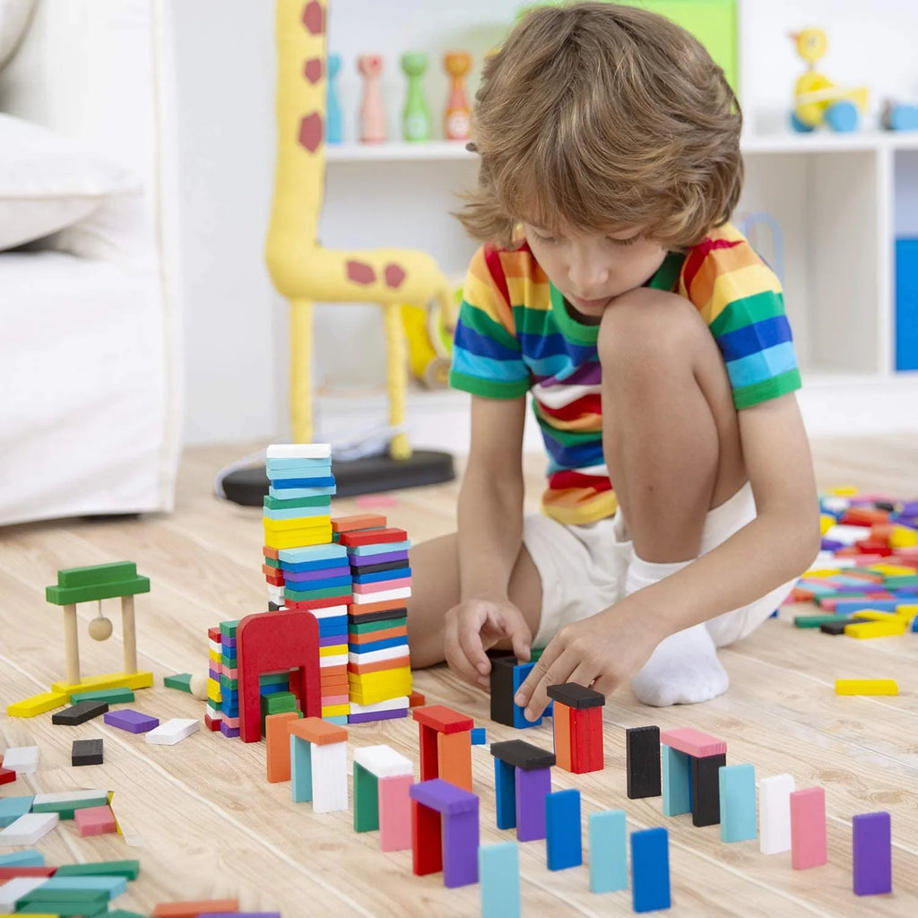 Wood Dominoes Tiles Building Blocks I4255