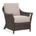 Coral Finish/Brown and Beige Stripe Wide Armchair G872064