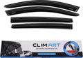 4 pcs Dark Smoke Tape-on Window Deflectors E400028