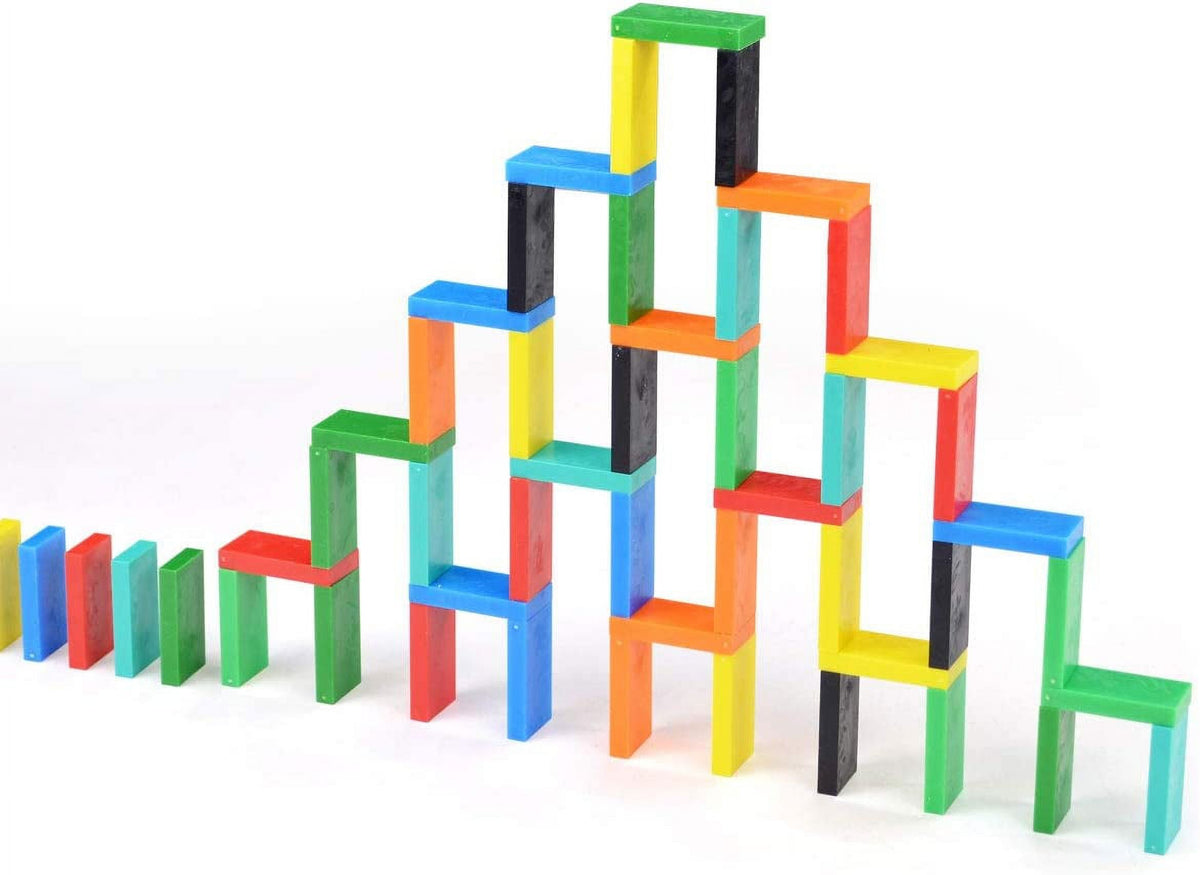 Wood Dominoes Tiles Building Blocks I4255