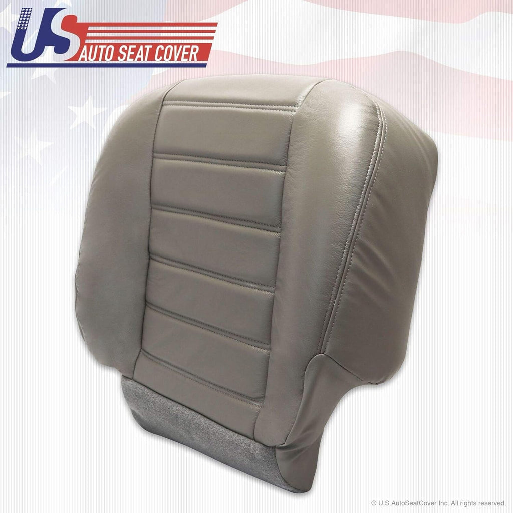 Wheat Gray Genuine Leather Seat Cover M53891