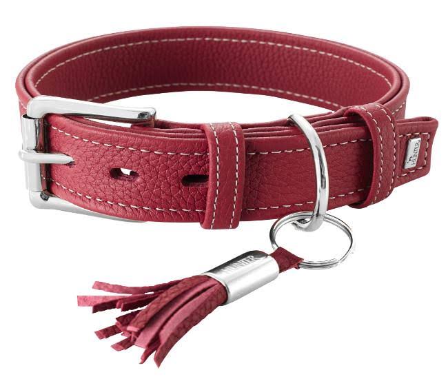 Orange Leather Collar, 60 cm S205